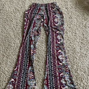 Fashion Nova print flare pants